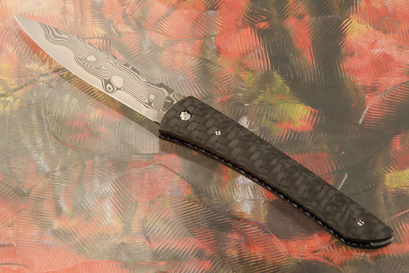 Gent's EDC with Carbon Fiber and SG2 San Mai Damascus