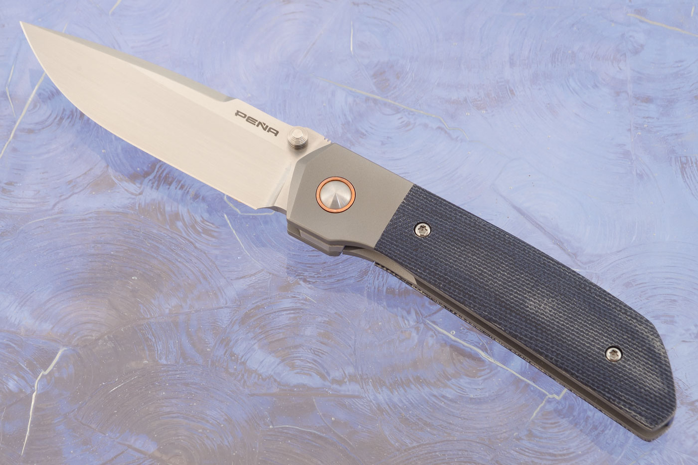 Mula Front Flipper with Denim Micarta - CPM-154