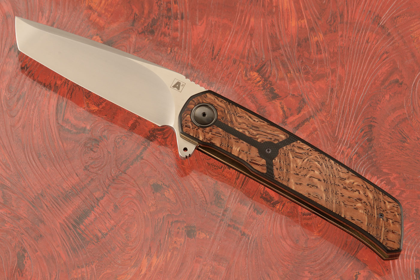 A7 Tanto Flipper with Oak (Ceramic IKBS) - M390