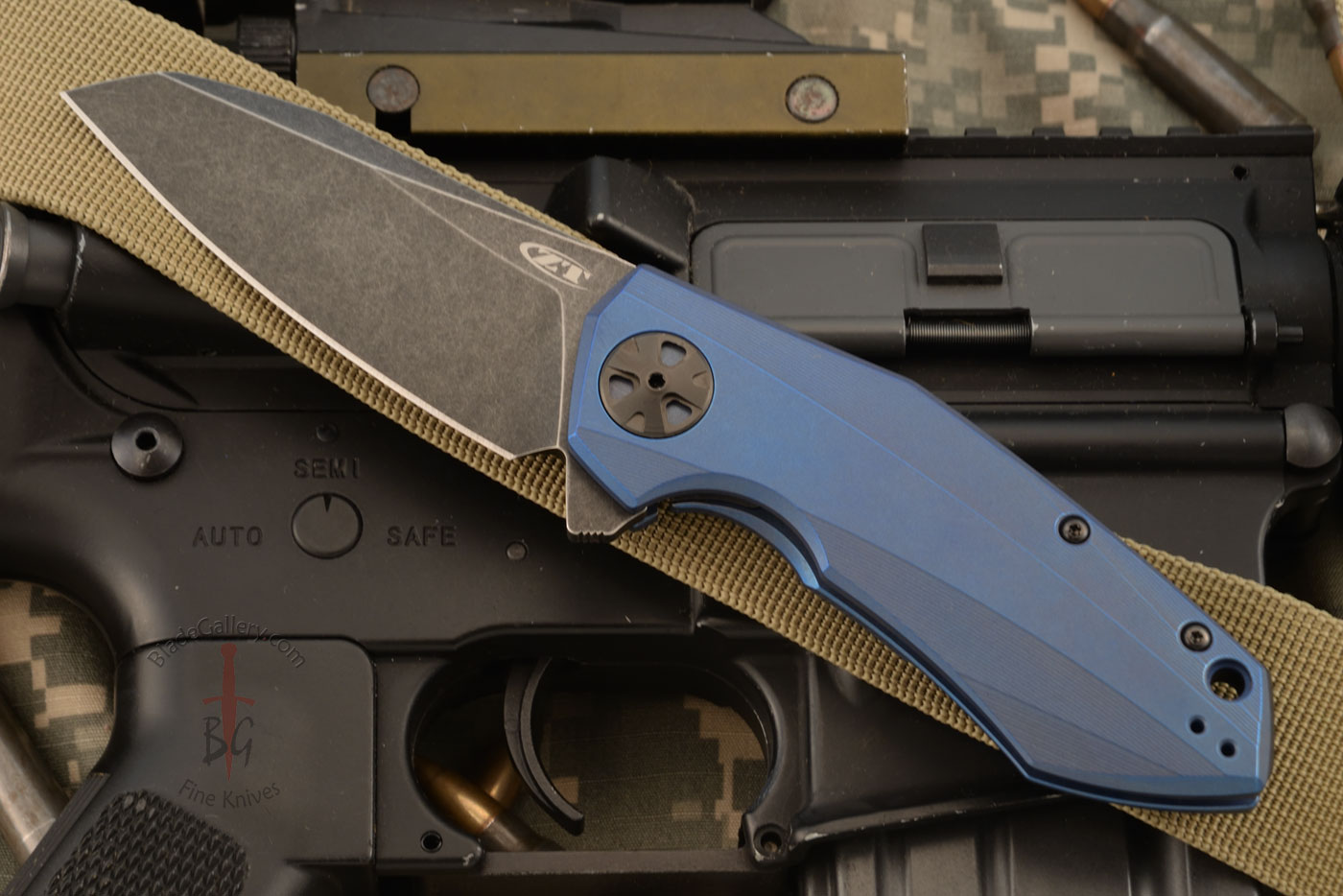 ZT 0456TIBLU Dmitry Sinkevich Titanium Flipper (KVT) (Factory Special Run)