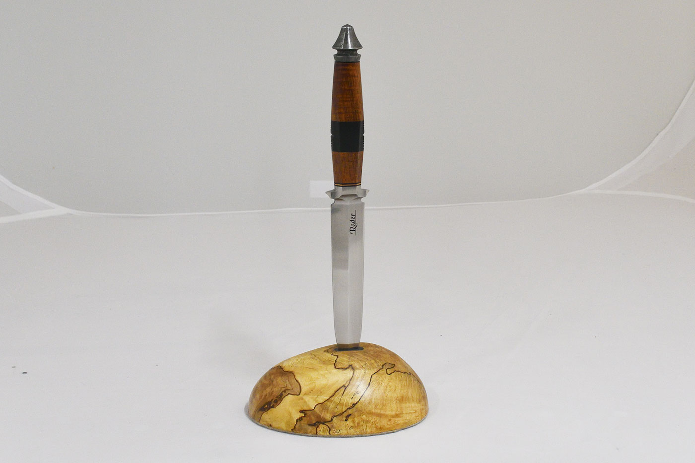 Integral Forged Dagger with Curly Koa and African Blackwood