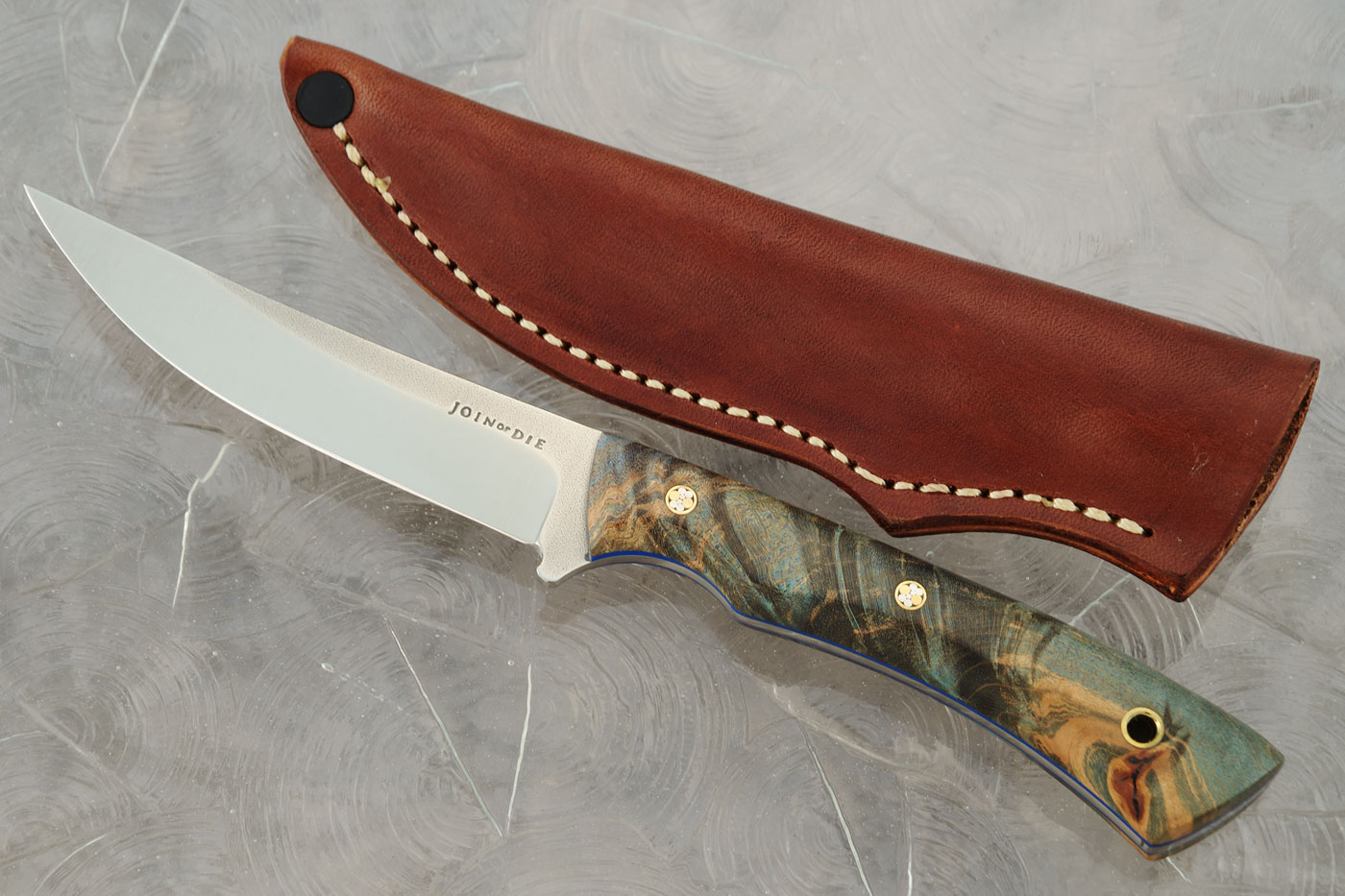 Bird & Trout with Maple Burl - Nitro-V Stainless