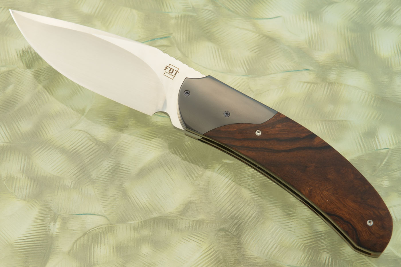 TF-4 Midi Front Flipper with Ironwood and Zirconium (Ceramic IKBS) - RWL-34