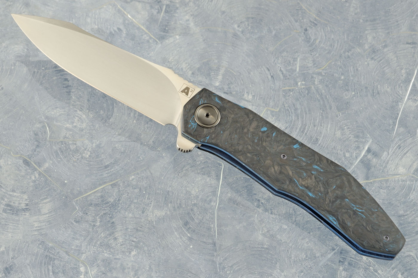 A11 Flipper with Blue Dark Matter FatCarbon (Ceramic IKBS) - M390