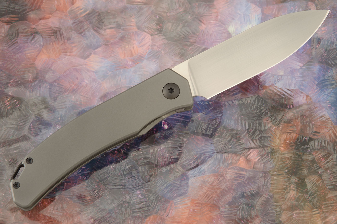 Urban XL Framelock Front Flipper with Titanium - ELMAX - LEFT HANDED