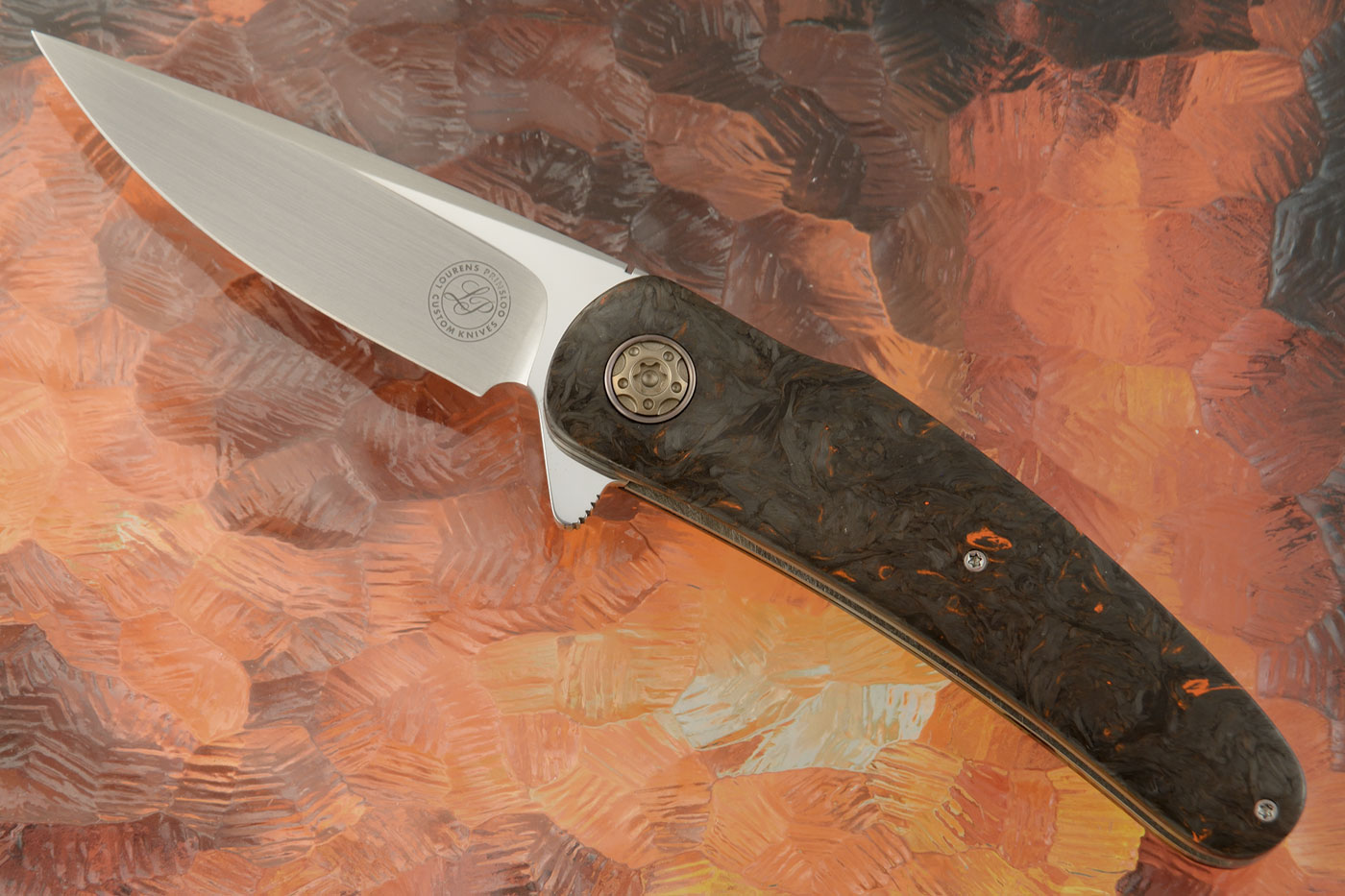 Flipper with Orange Dark Matter FatCarbon (Ceramic IKBS)