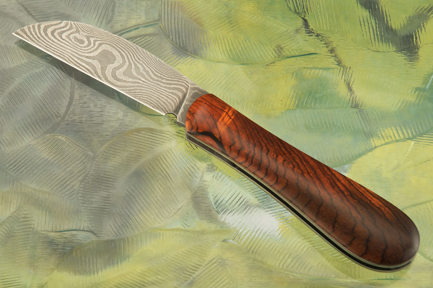 Companion Slipjoint with Damascus and Cocobolo
