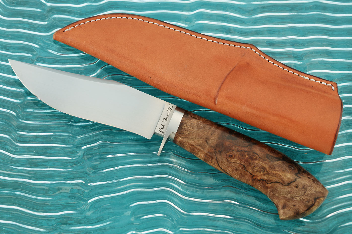 Forged Hunter with Spalted Maple Burl