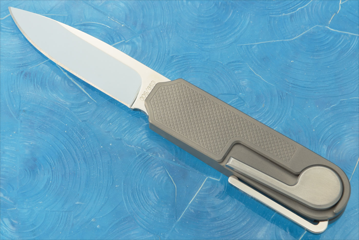 Raider Creek with Checkered Titanium - CPM-S35VN