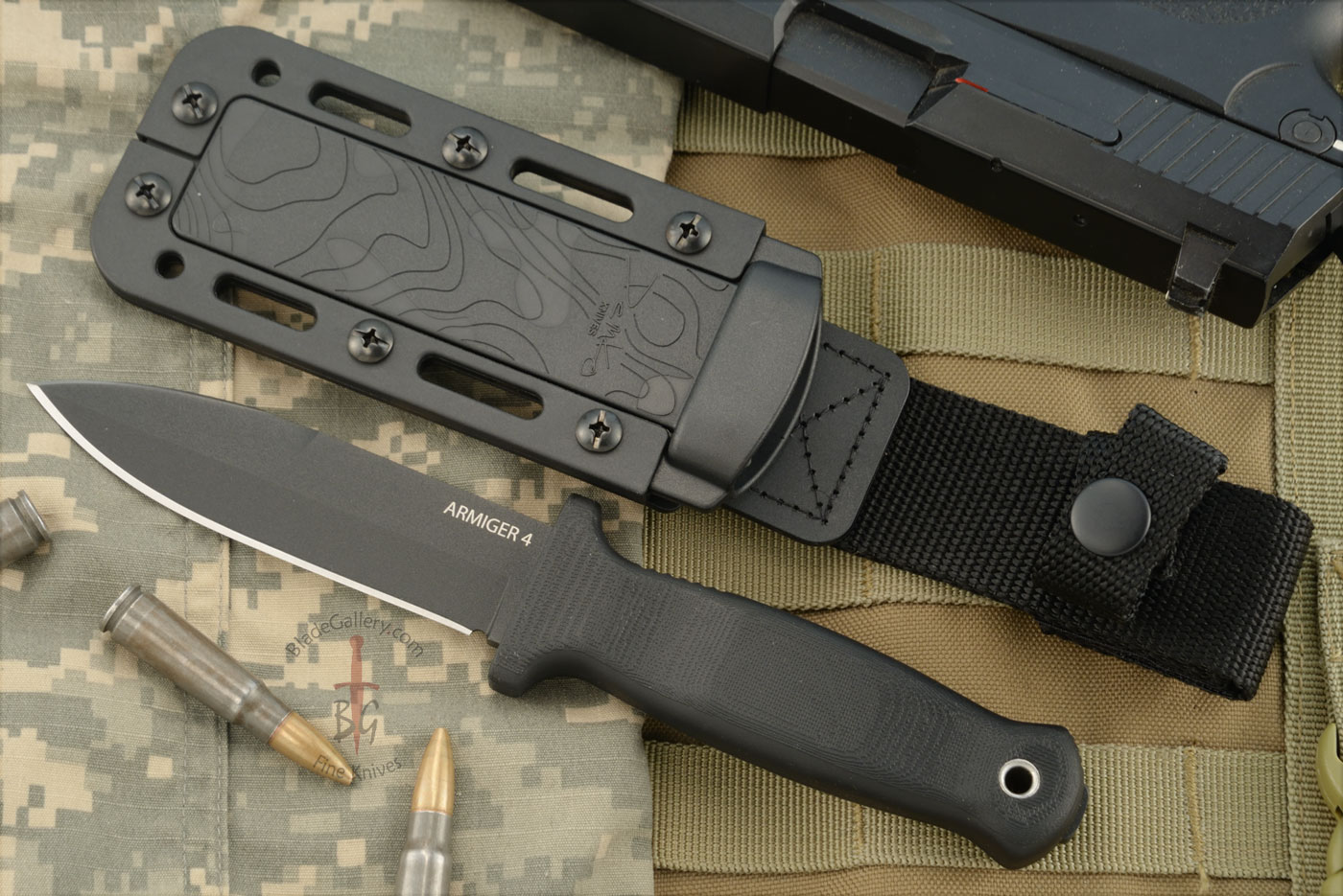 Armiger 4 - Spear Point, Black - 80CrV2