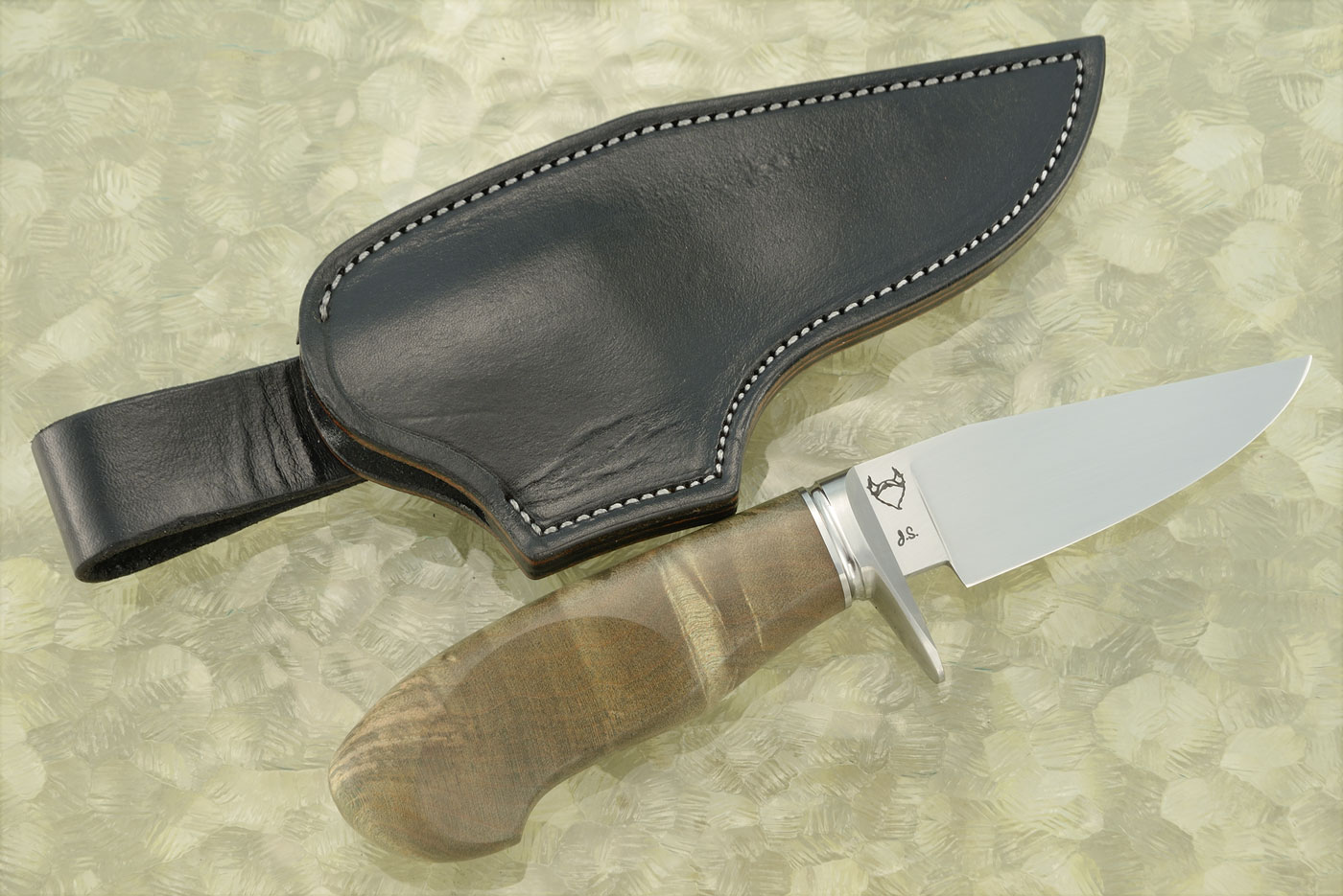 Clip Point Hunter with Maple Burl