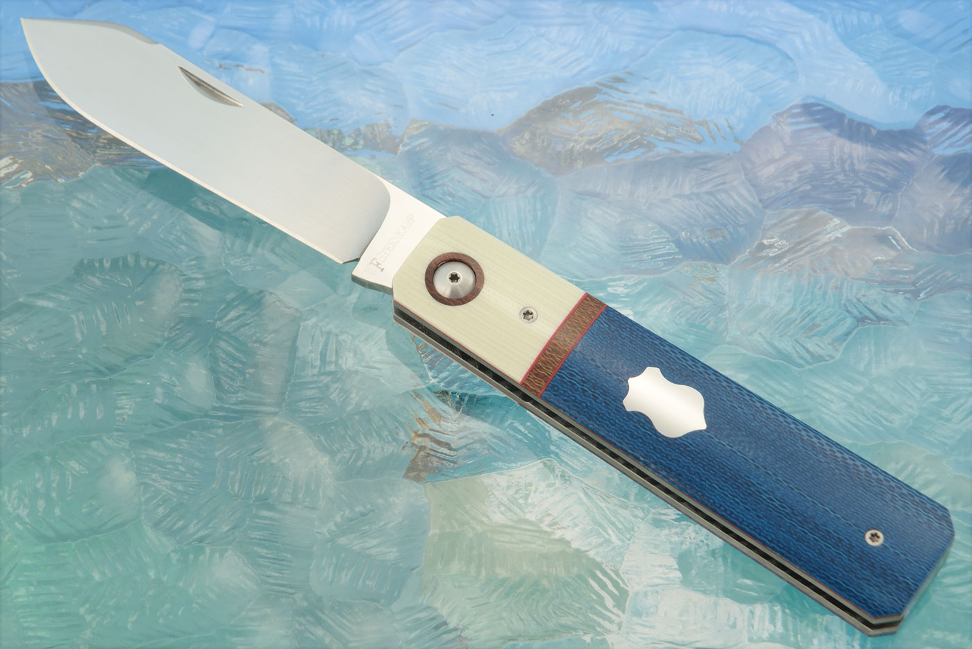 Barlow Jack Slipjoint with Crosscut Micarta and Ivory G10 - M390