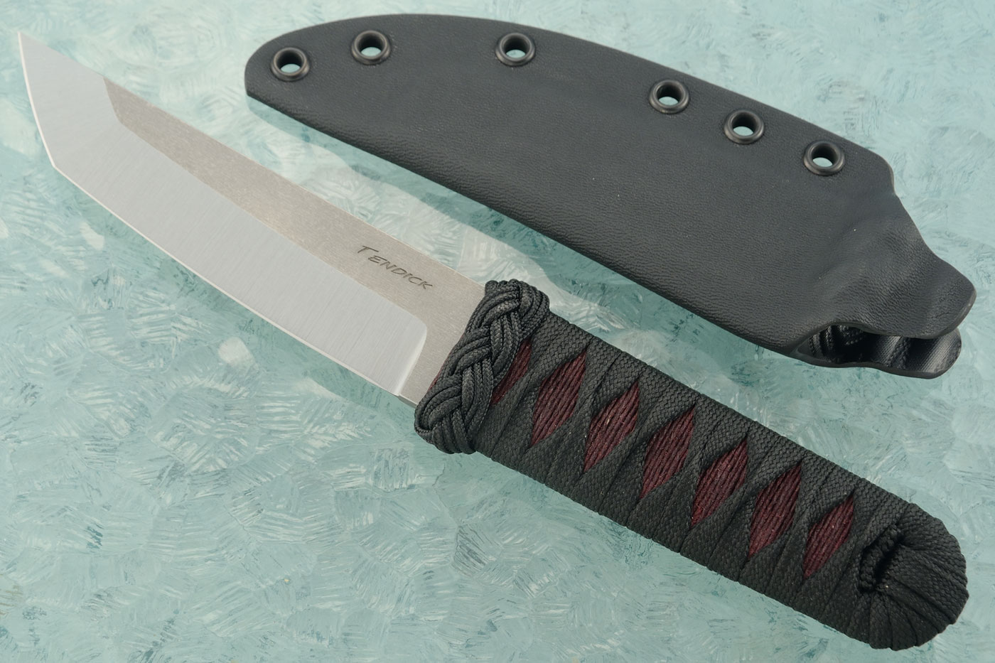 Oregonto with Black Cord Wrap and Maroon Underwrap