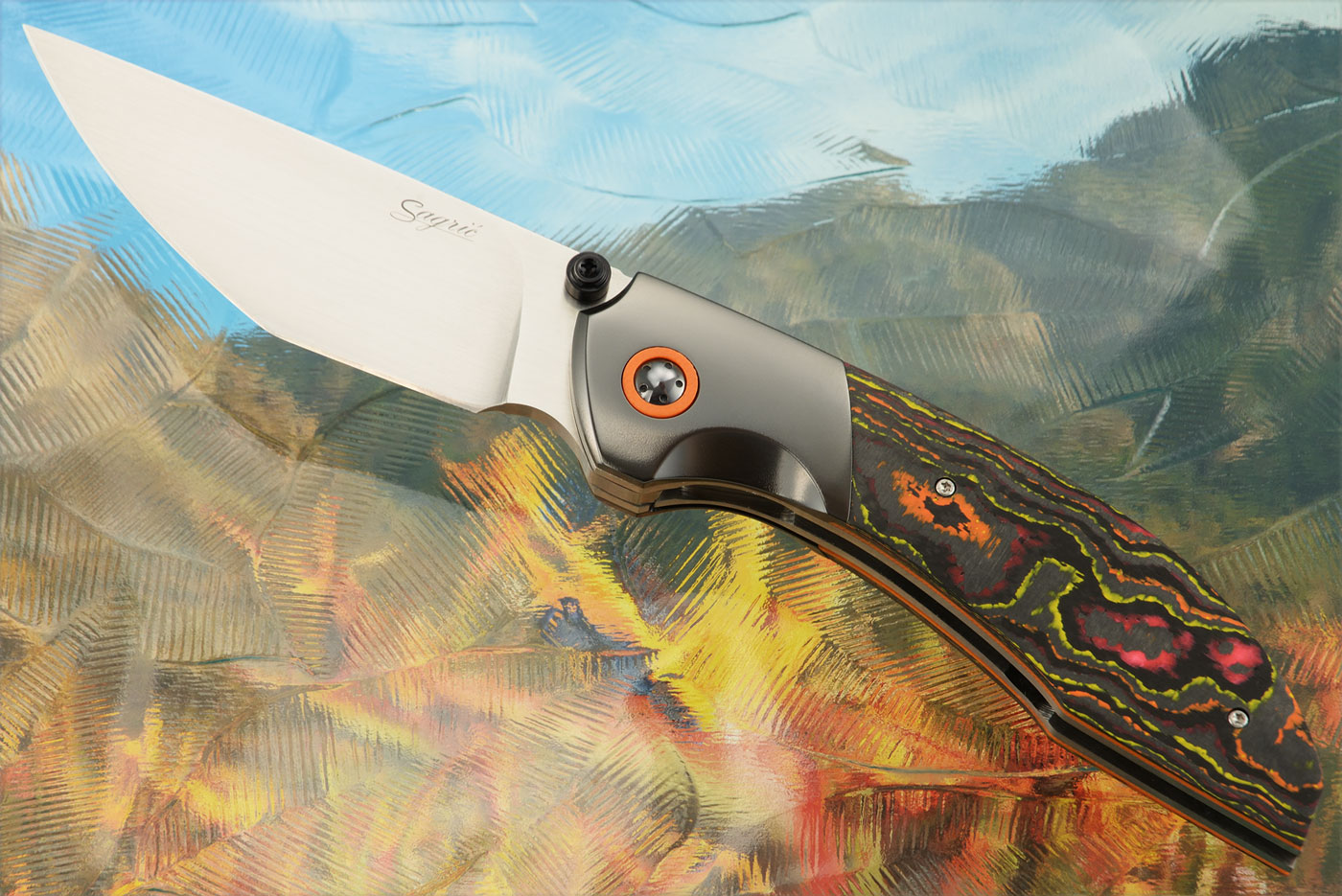 Ghost Linerlock with Flo Party CamoCarbon and Zirconium - RWL-34