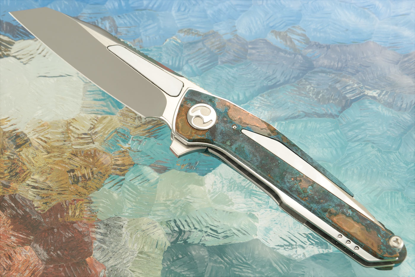 Chronos Flipper with Shipwreck Copper and Whitelip Mother of Pearl - VG-10