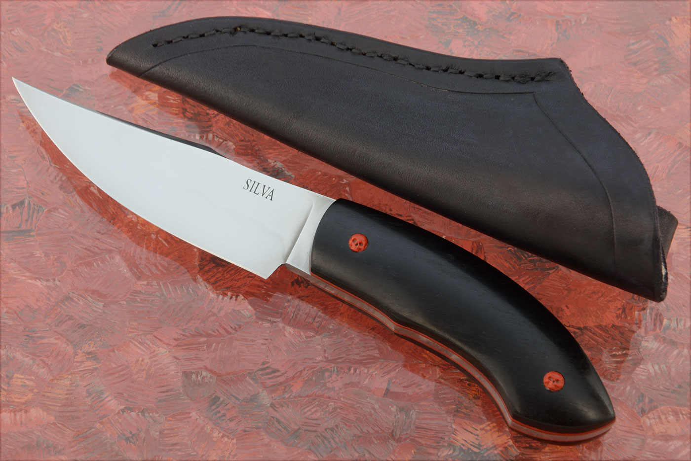 Honyaki Hunting Knife with African Blackwood