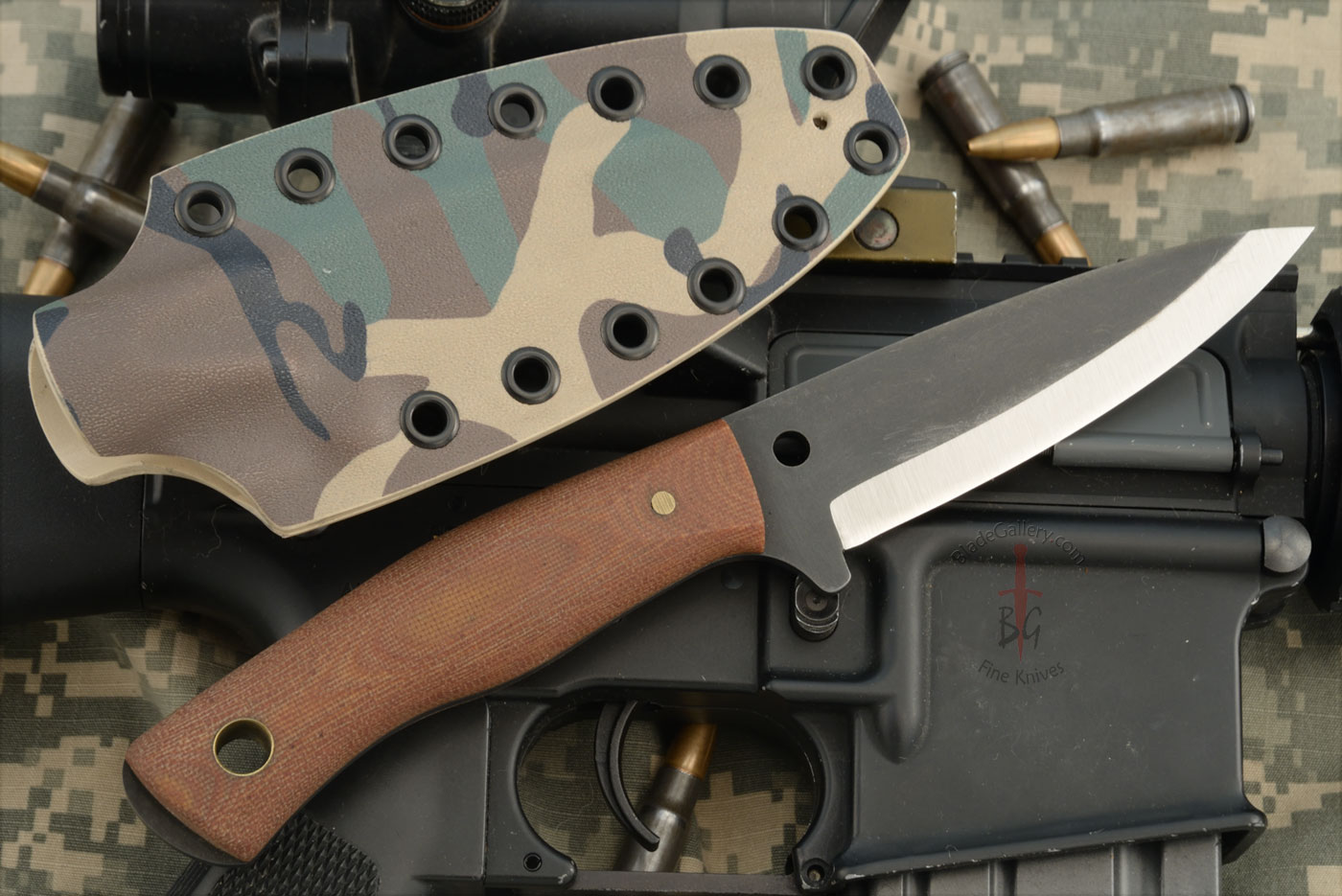Buffalo Cove Bushcrafter with Canvas Micarta - 80CrV2