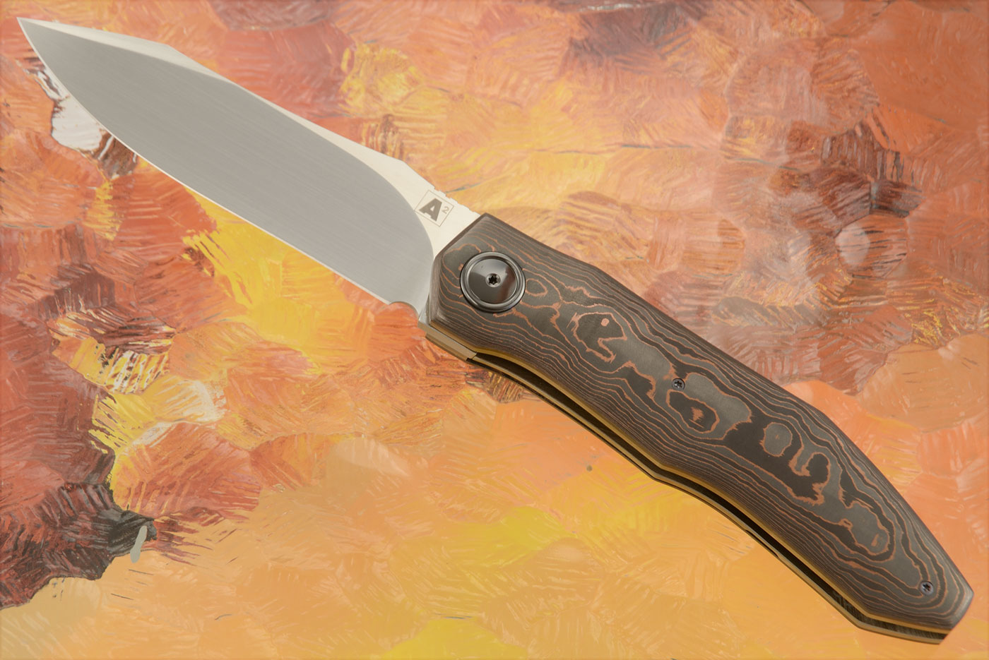 A11 Front Flipper with Copper Camo FatCarbon (Ceramic IKBS) - M390