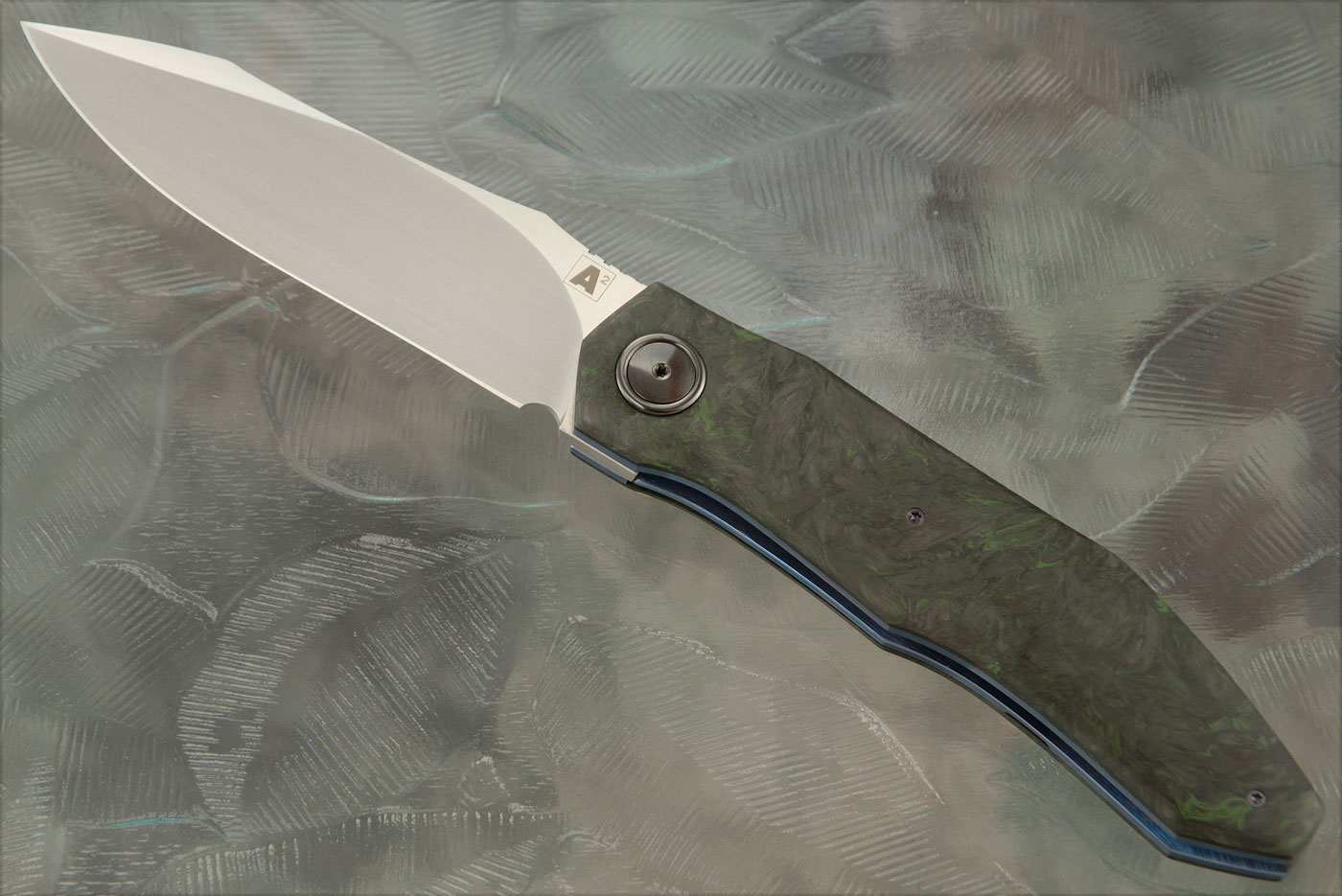 A11 Front Flipper with Green Dark Matter FatCarbon (Ceramic IKBS) - M390