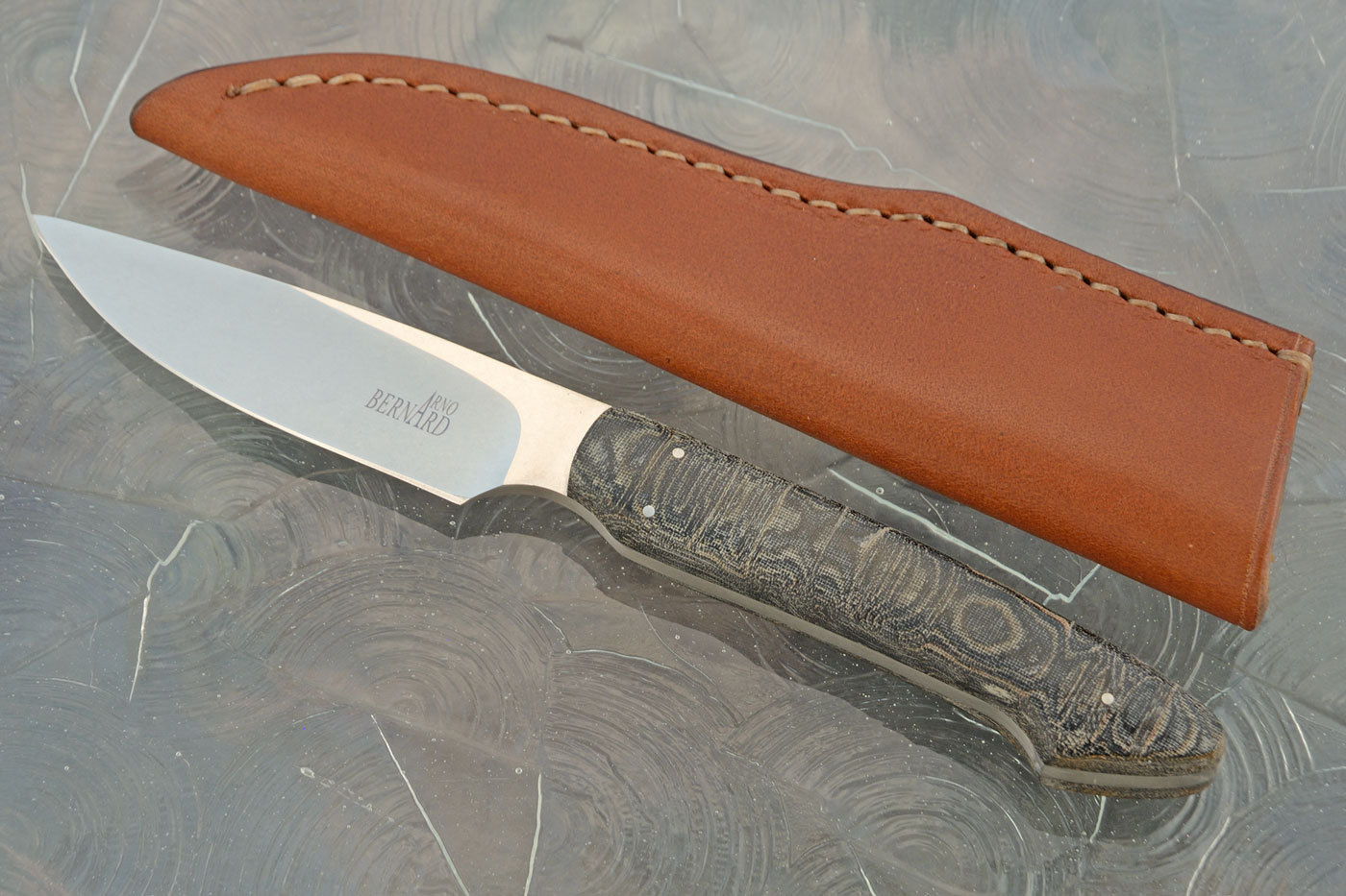 Drop Point Hunter with Python Micarta