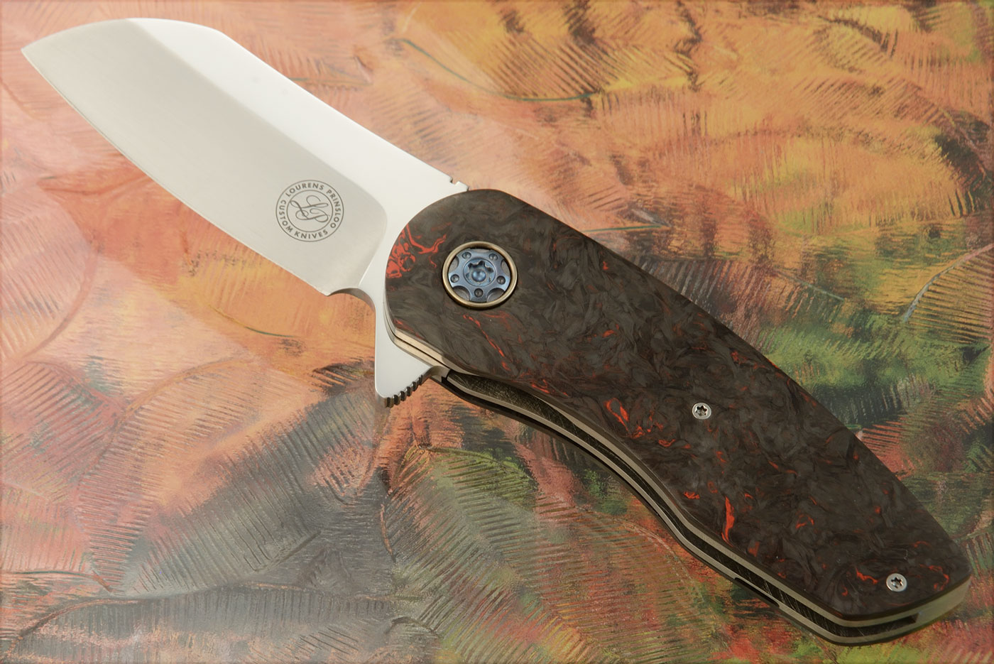 Flipper with Red Dark Matter FatCarbon (Ceramic IKBS) - Elmax