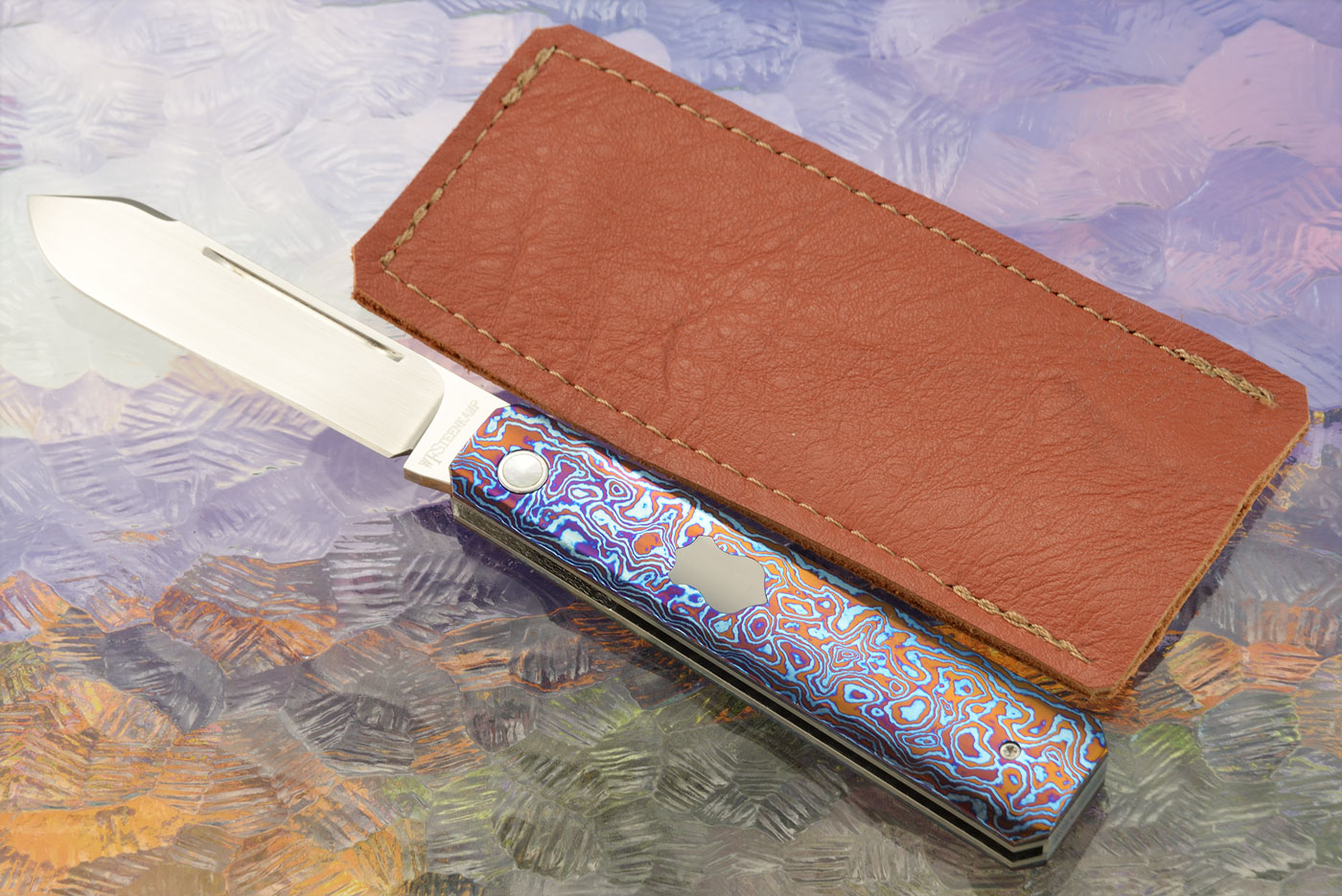 Barlow Jack Slipjoint with Timascus, Zirconium, and Mother of Pearl - M390