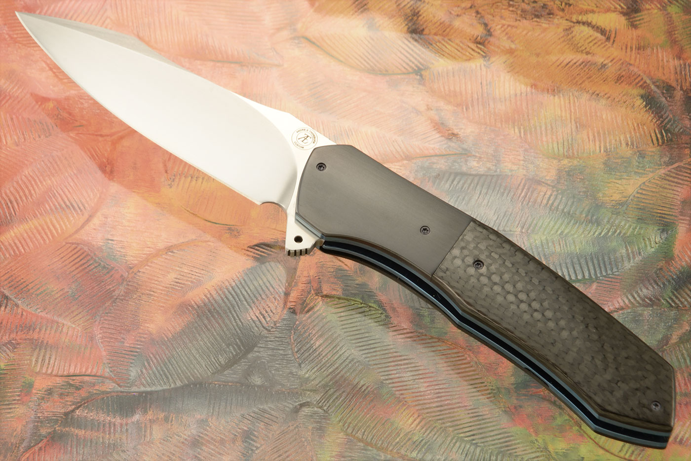 L55 Flipper with Carbon Fiber and Zirconium (Ceramic IKBS) - M390