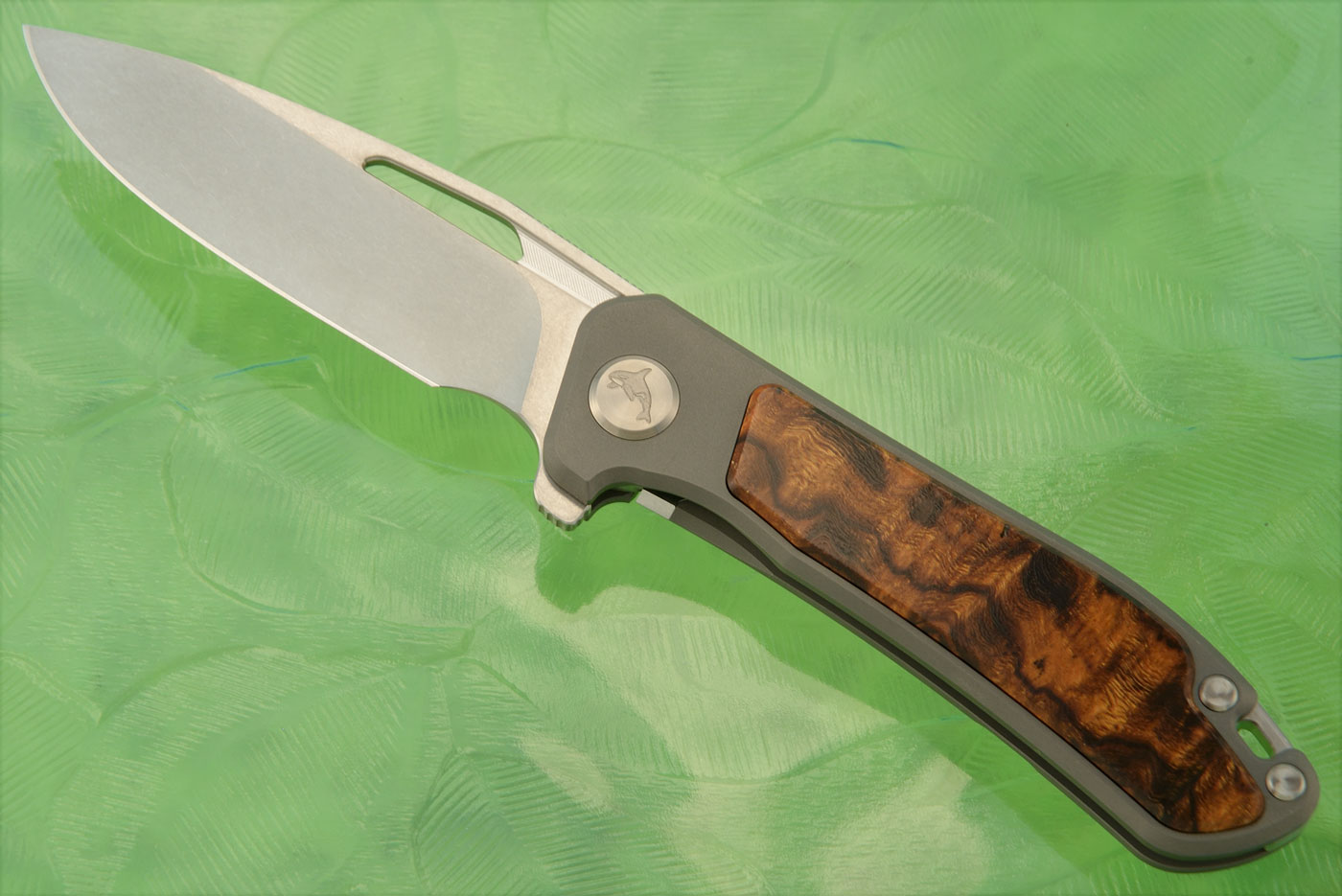 Orca 2.0 Frame Lock Flipper with Ironwood Inlay - M390 - Serial 002