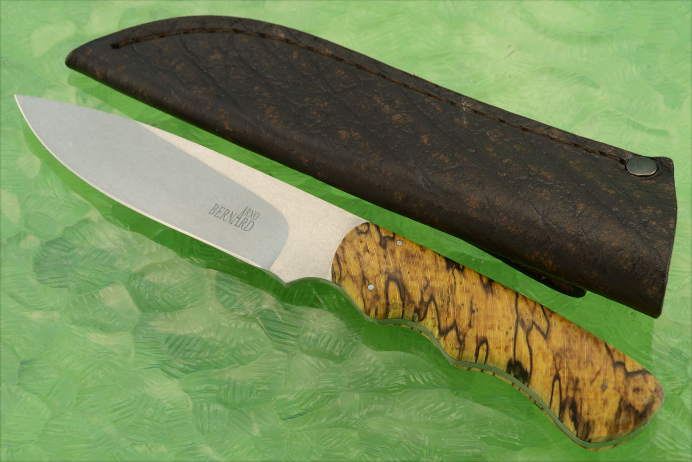 Drop Point Hunter with Spalted Beech