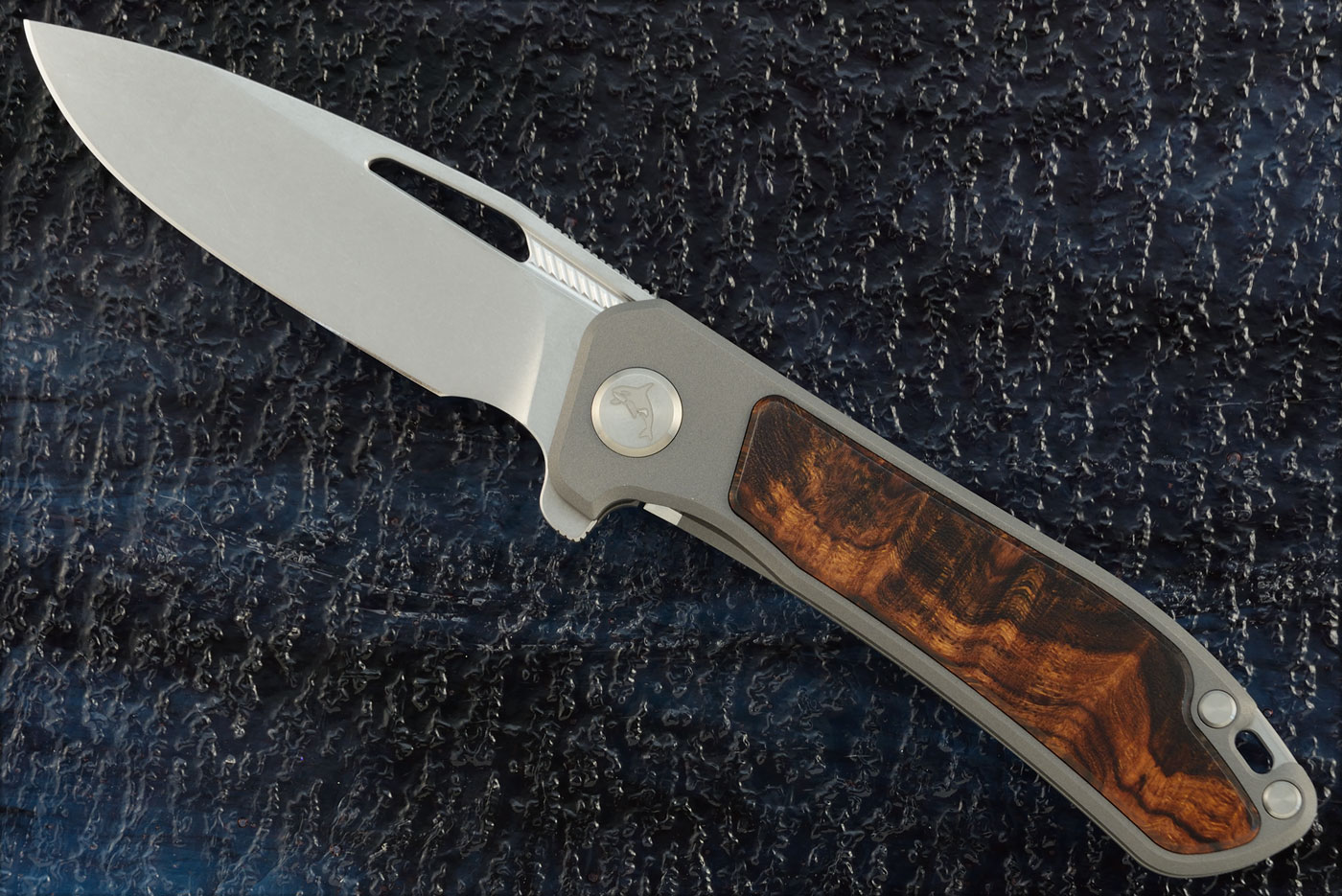 Orca 2.0 Frame Lock Flipper with Ironwood Inlay - M390 - Serial 016
