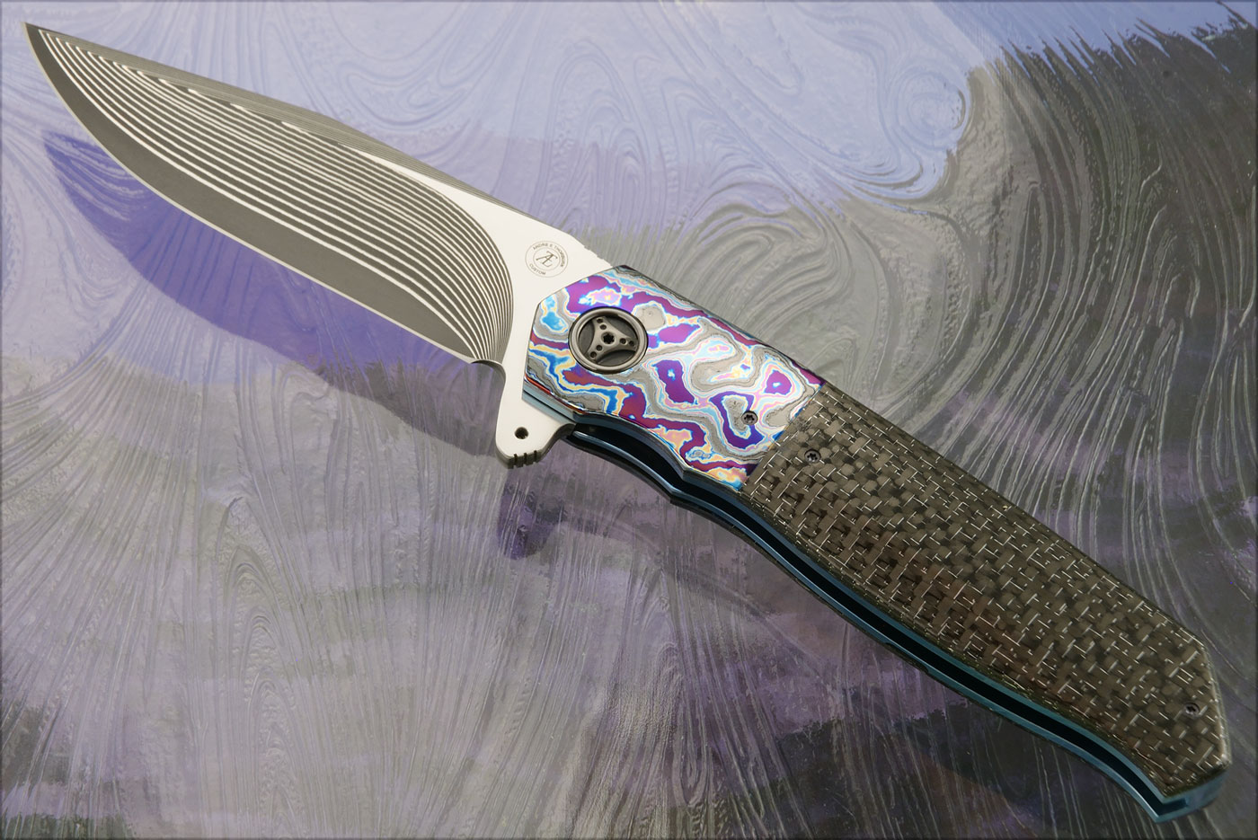 L36M Flipper with Silver Strike Carbon Fiber and Zircuti (Ceramic IKBS) - SG2 San Mai