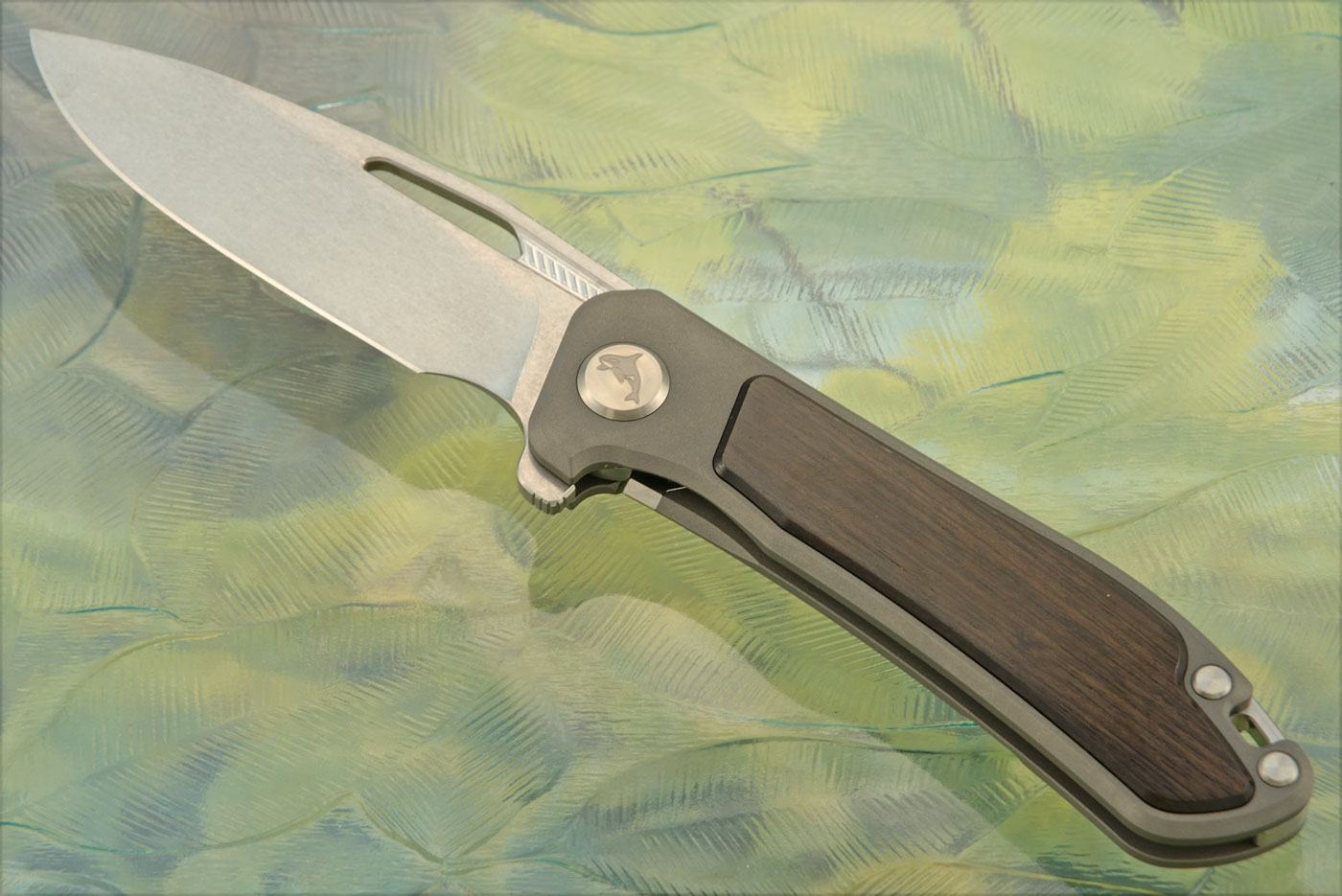 Orca 2.0 Frame Lock Flipper with African Blackwood Inlay - M390 - Serial 069