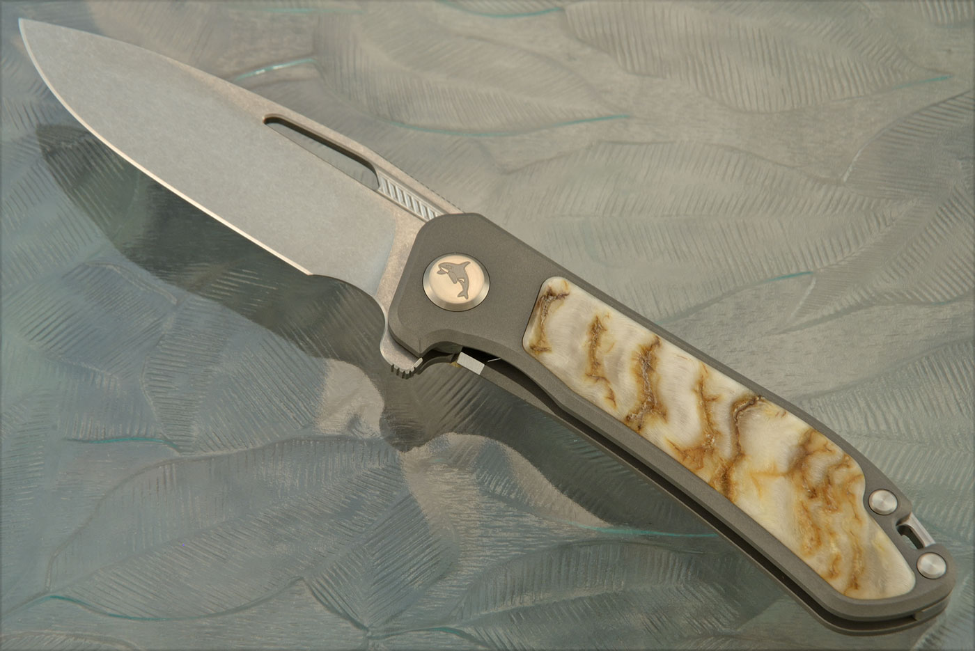 Orca 2.0 Frame Lock Flipper with Sheephorn Inlay - M390 - Serial 110