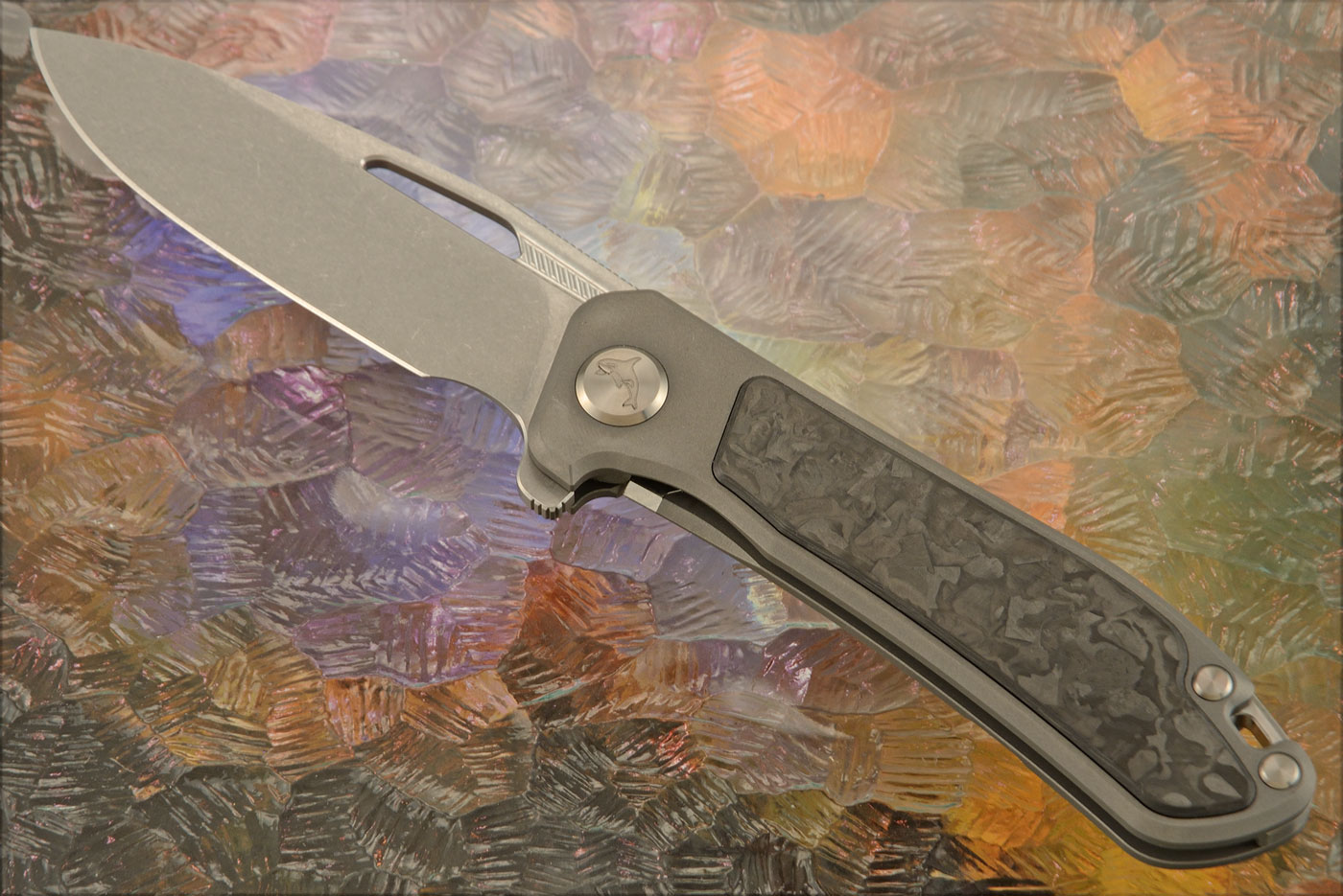 Orca 2.0 Frame Lock Flipper with Black TechnoCarbo Inlay - M390 - Serial 117