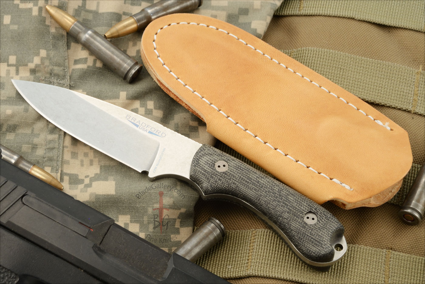 Guardian 3.2 - 3D Micarta, Stonewash Blade, Sabre Grind - CPM-MagnaCut