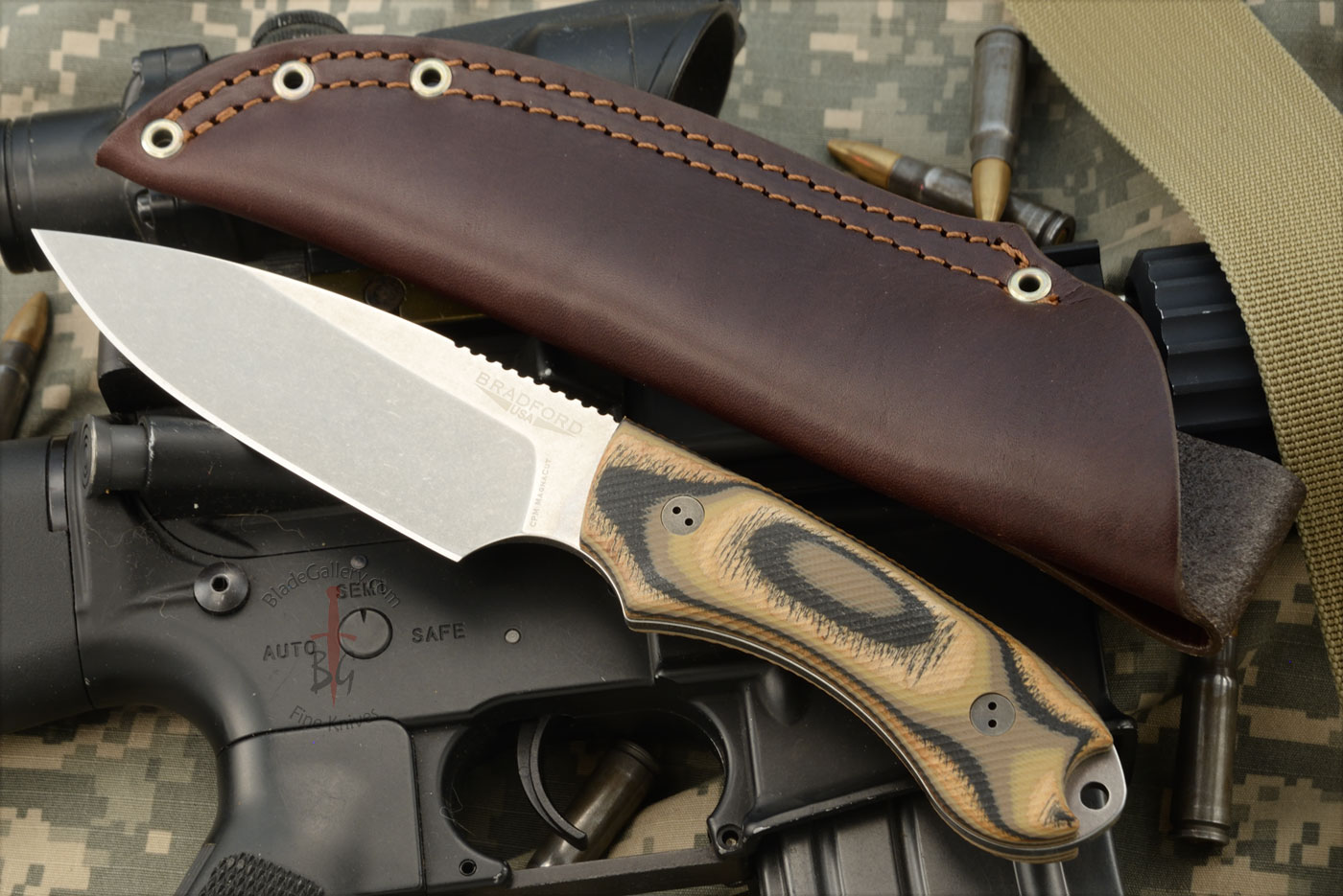 Guardian 4 - 3D G-Wood, Stonewash Blade, Sabre Grind - CPM-MagnaCut