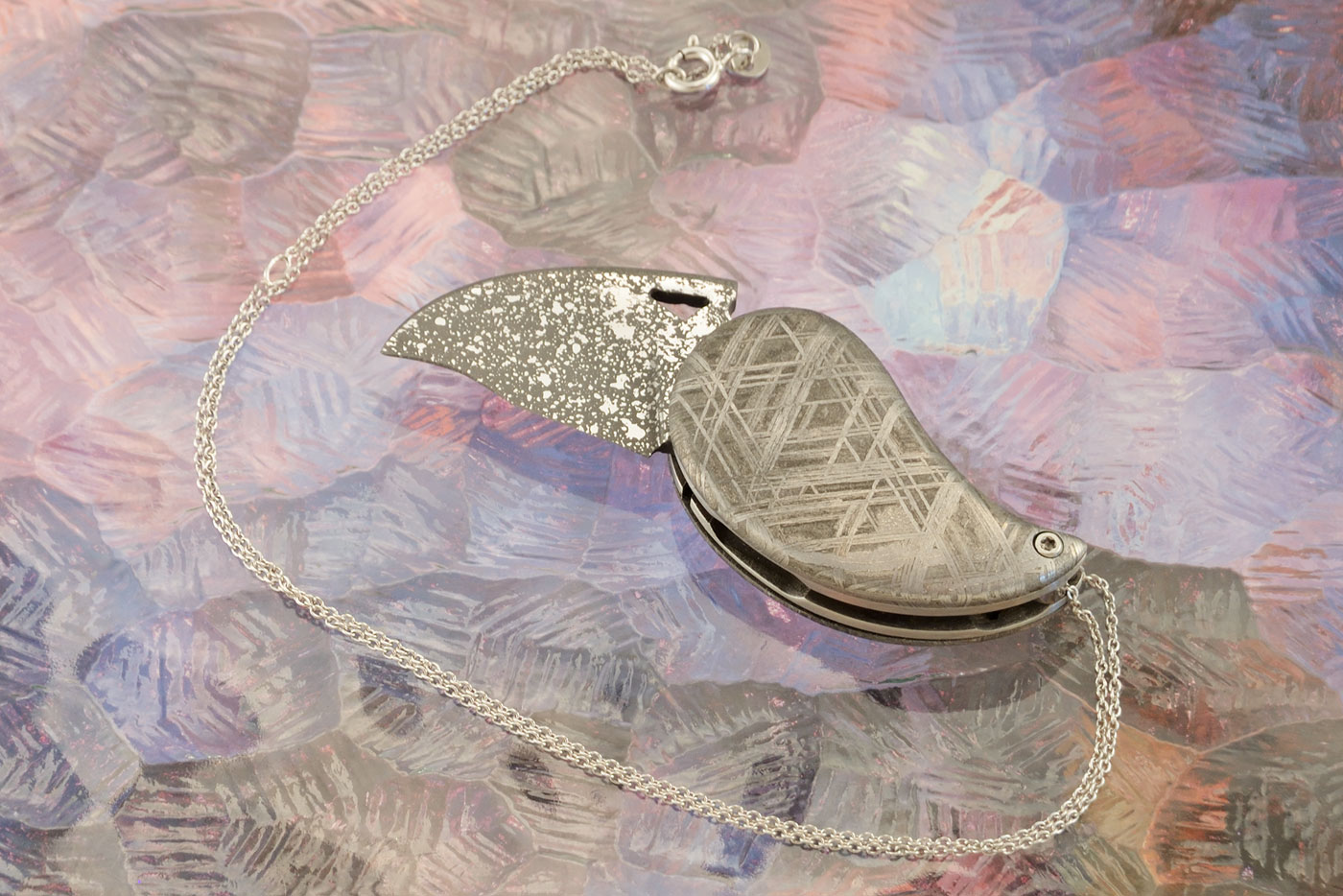 Muonionalusta Meteorite Knife Pendant