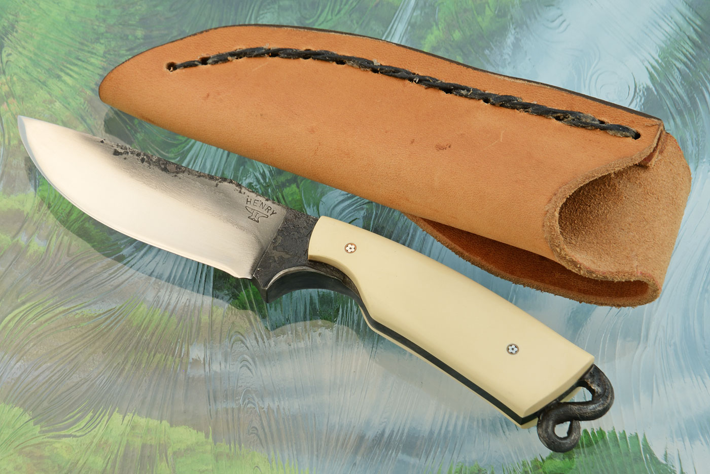 Brut de Forge Hunter with Ivory Paper Micarta - 52100
