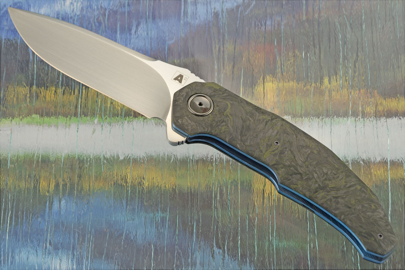 A12 Flipper with Green Dark Matter FatCarbon (Ceramic IKBS) - M390