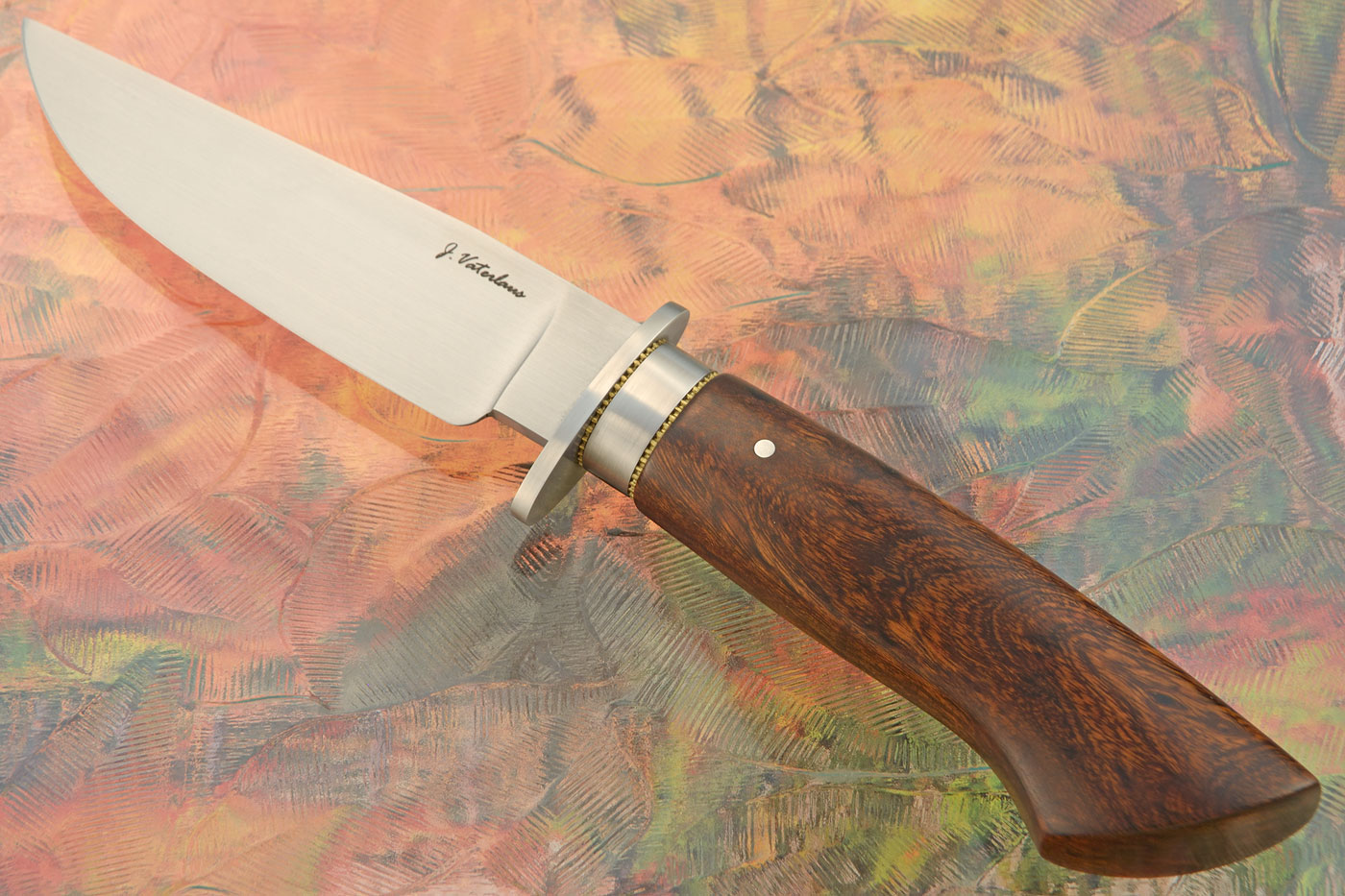 Forged Clip Point Hunter with Ironwood - 80CrV2 - <i>Journeyman Smith Test Knife</i>