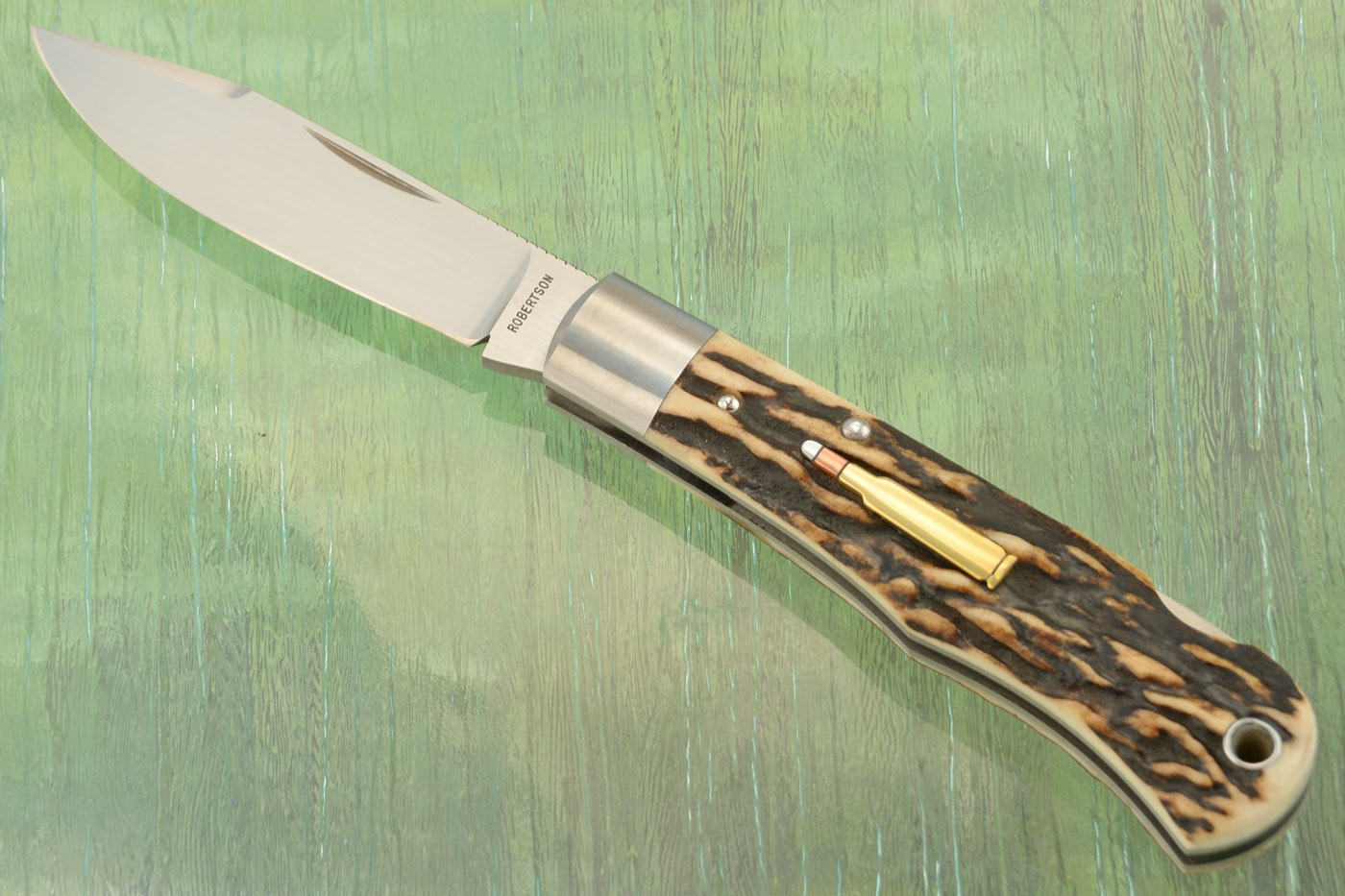 Remington Style 1306 Bullet Backlock with Stag - CPM-154