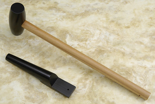 Japanese Sword Hardwood Hammer and Splint Set
