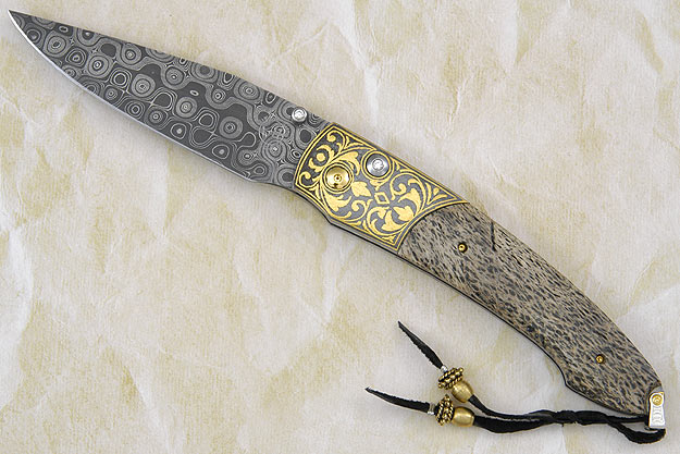 Olympus with Mammoth Bone and Damascus - B15 (Limited Edition - #4 of 50)