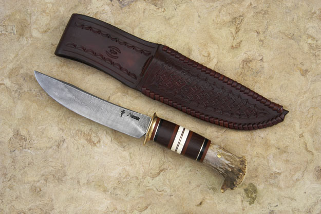 Scagel Style Damascus Sway Back Hunter