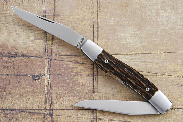 Baby Muskrat Slipjoint Folder with Stag