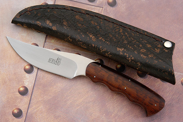 Finger Groove Upswept Skinner with Snakewood