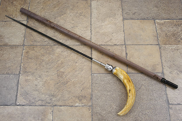 Maple and Warthog Sword Cane