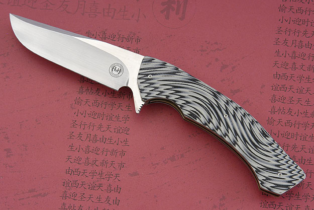 M17 Flipper with Grey/Black/White 3D G-10 (IKBS)
