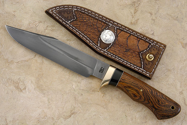 Bowie Style Camp Knife with Bocote