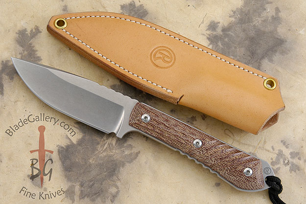 Nyala with Canvas Micarta. Drop Point Blade